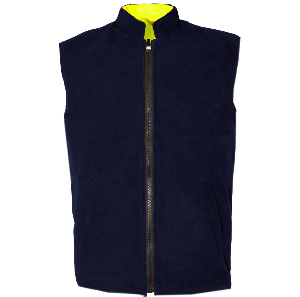 Mens hi vis work reversible bodywarmer