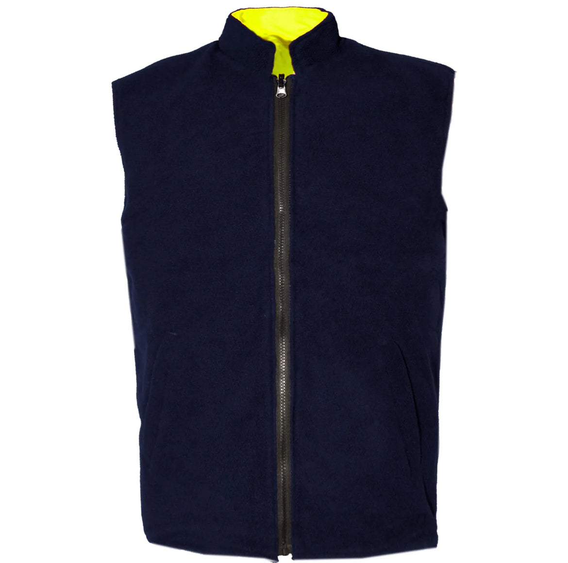 Mens hi vis work reversible bodywarmer