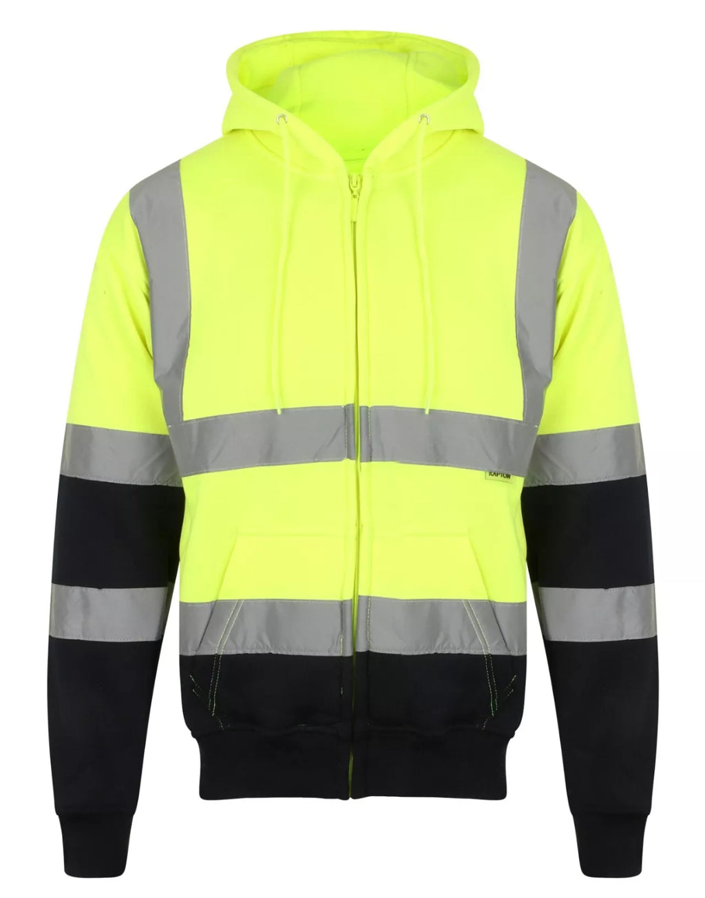Mens zip Hi vis work hoodie