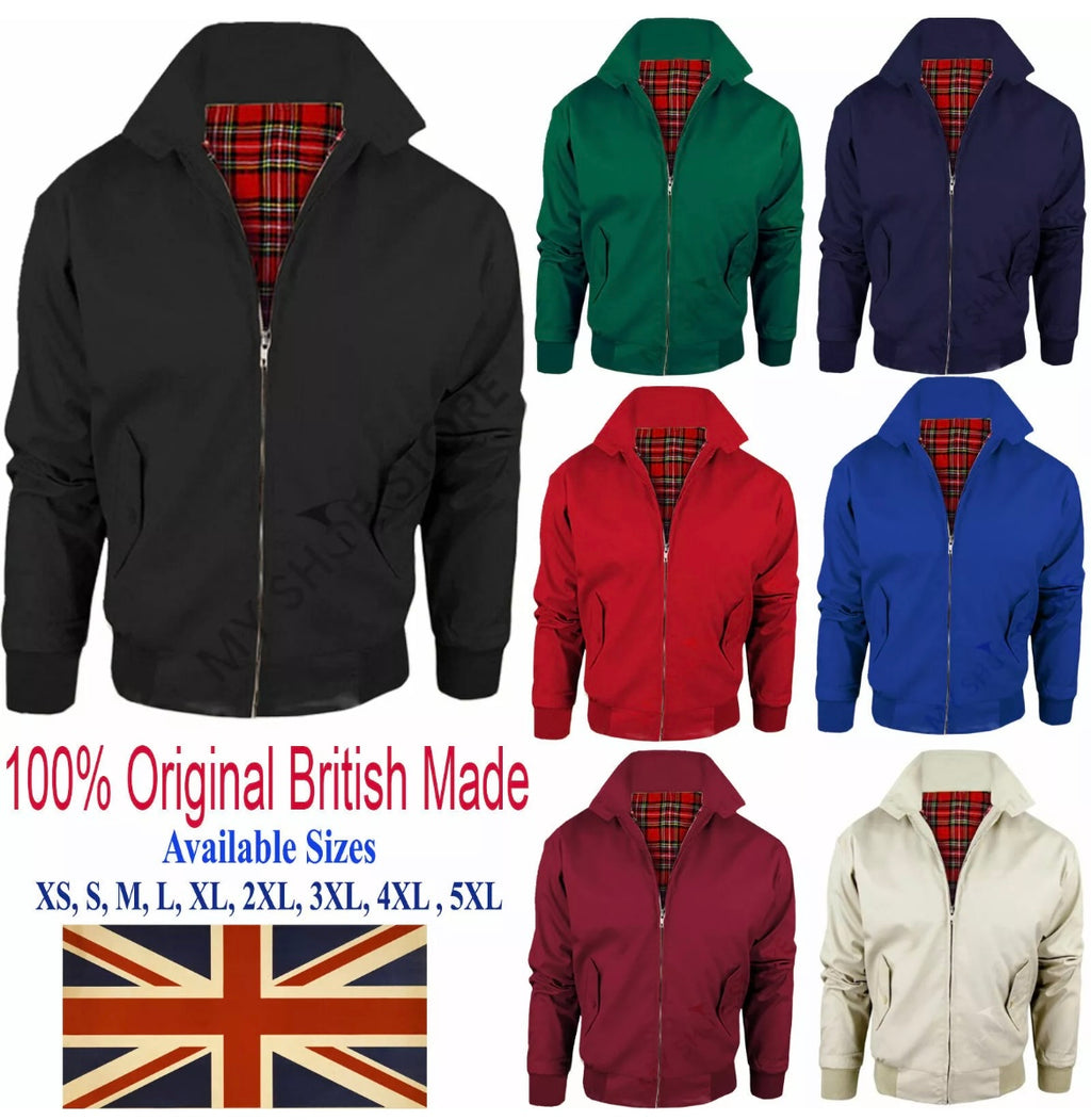 Mens classic Harrington jacket