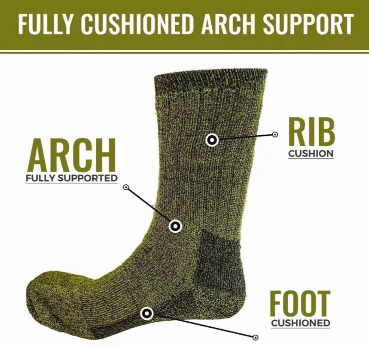 Army work socks 12 packs