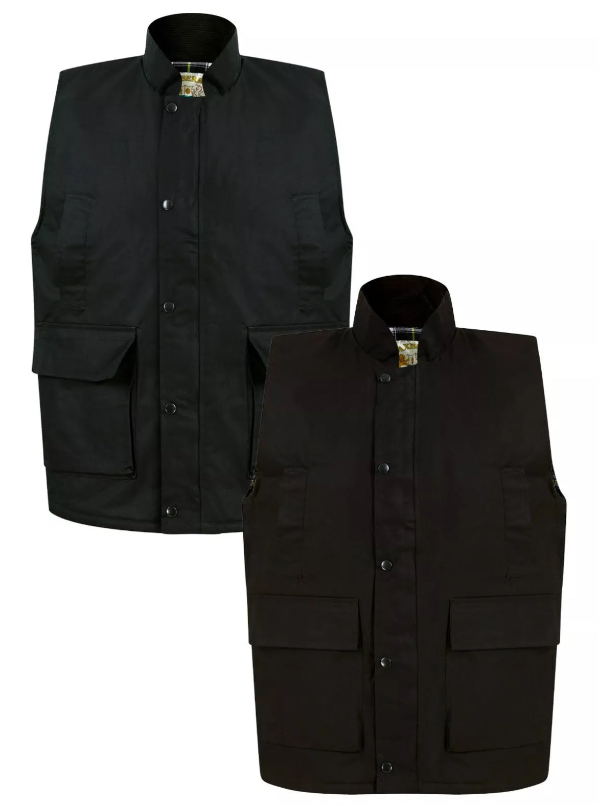 Men’s country wax padded gilet