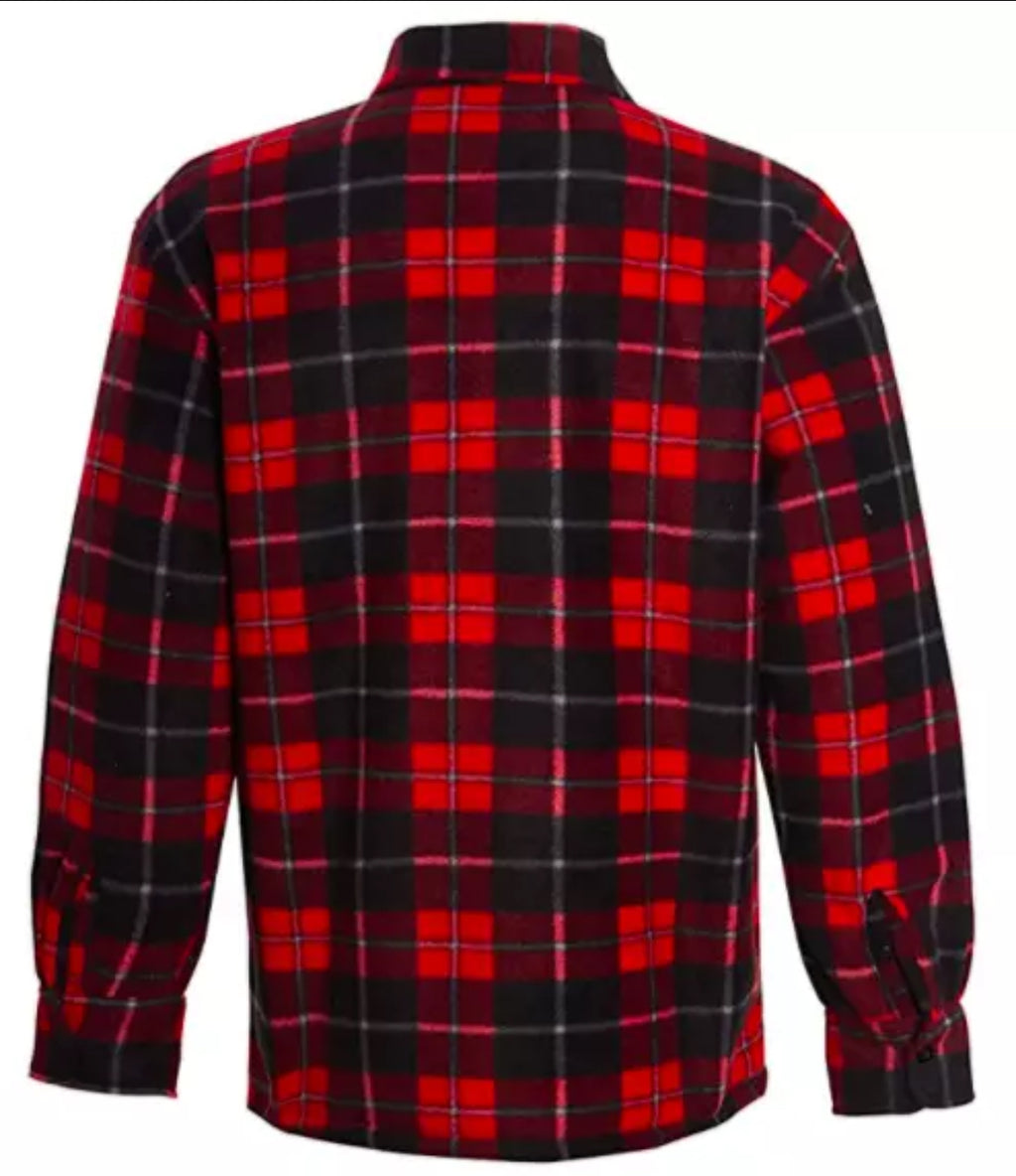 Men’s lumberjacket zip collar padded shirt