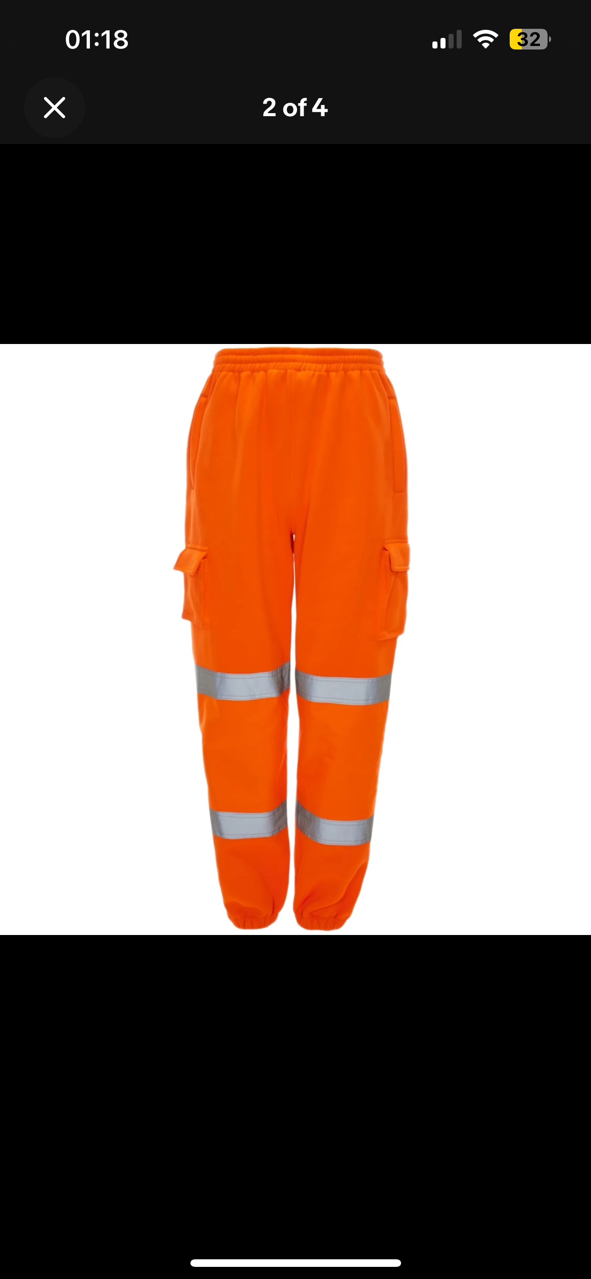 Mens hi vis work joggers