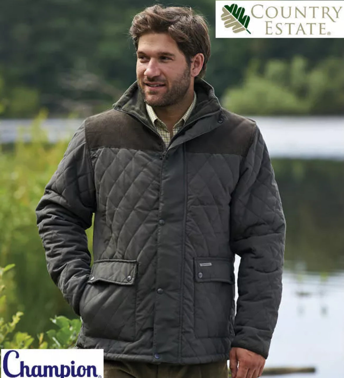 Mens Champion Lewis fleece jacket