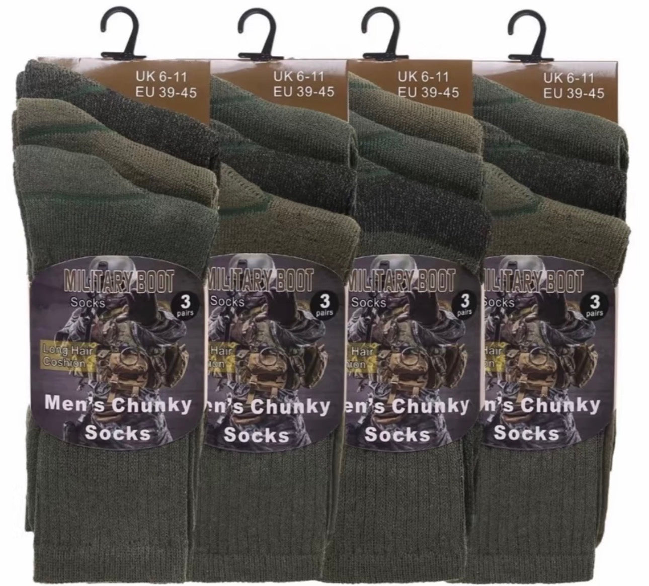 Army work socks 12 packs
