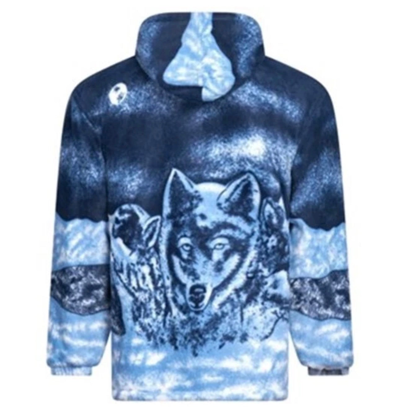 Men’s animal print fleece padded zip hoodie