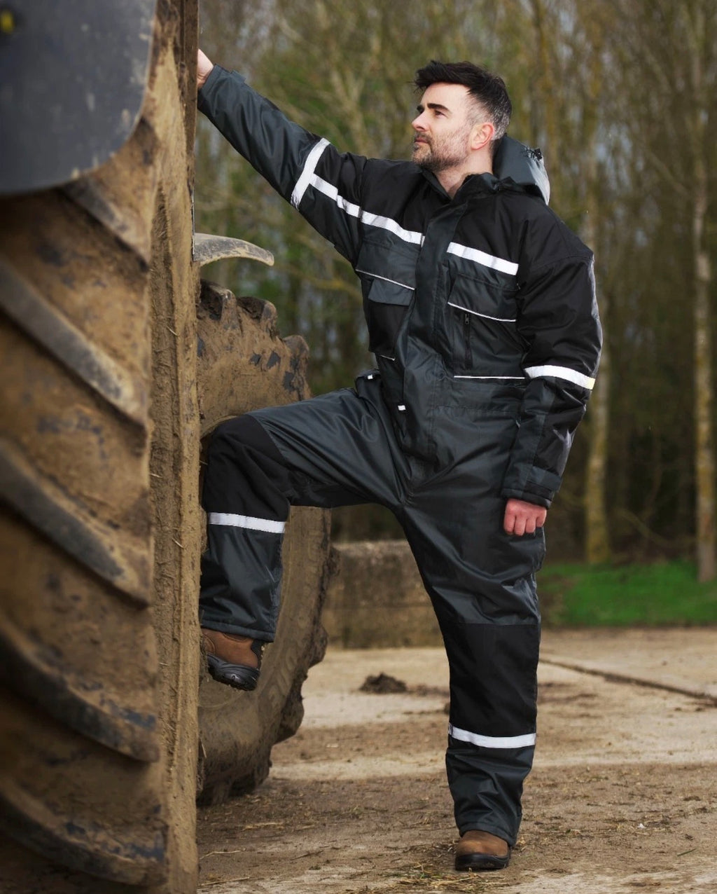 Unisex waterproof padded work coverall overall heavyweight mechanic