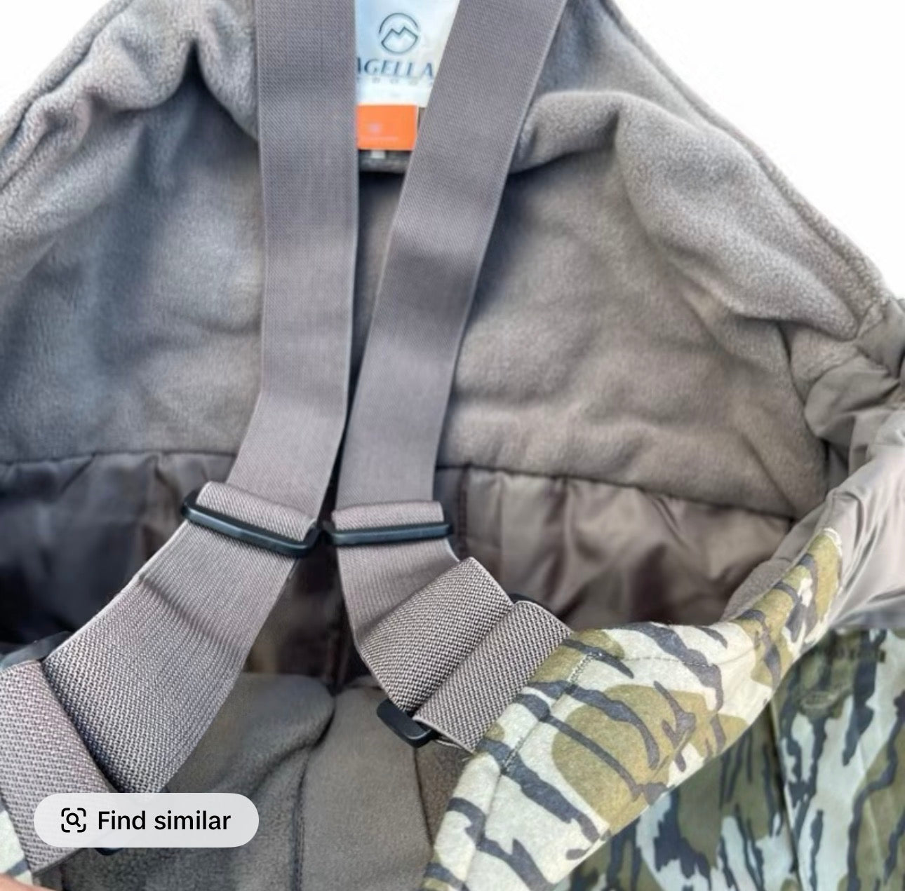Men’s Magellan mossy oak fishing hunting padded waterproof windproof bib brace