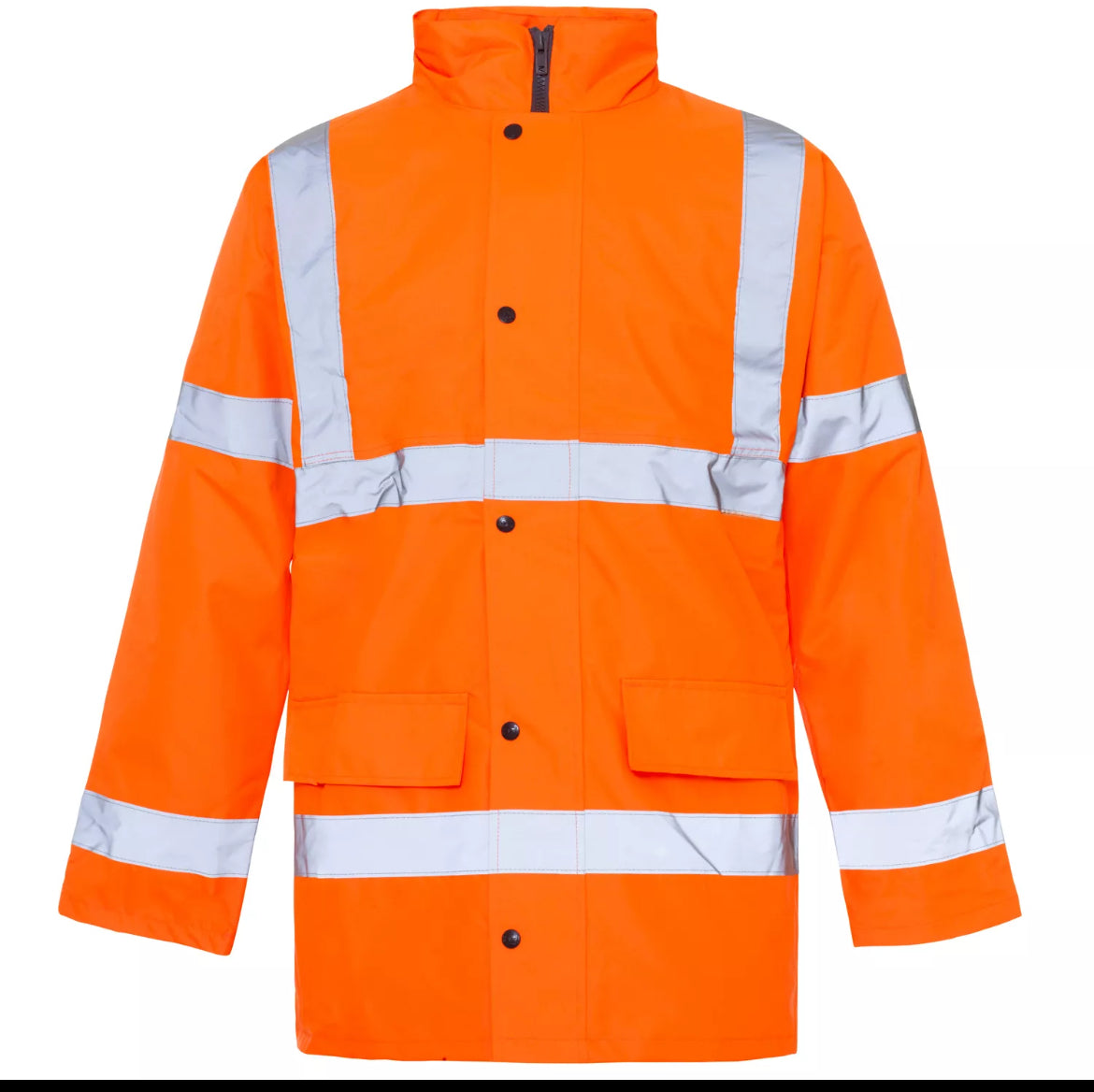 Mens hi vis work parka waterproof jacket