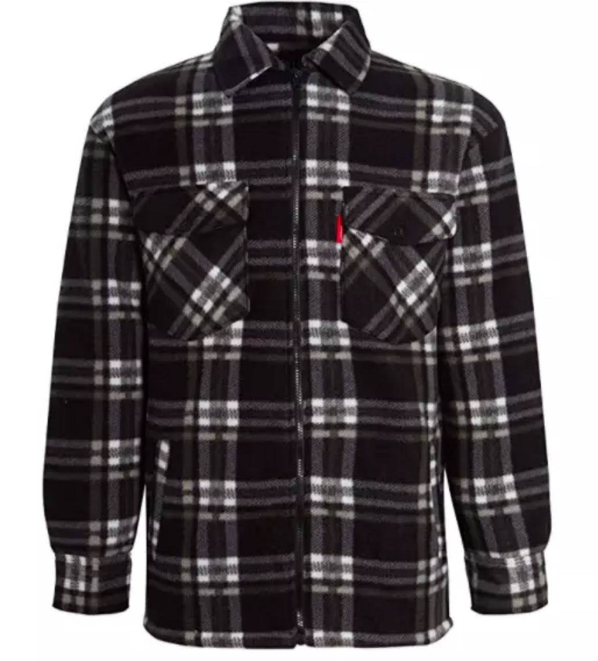 Men’s lumberjacket zip collar padded shirt
