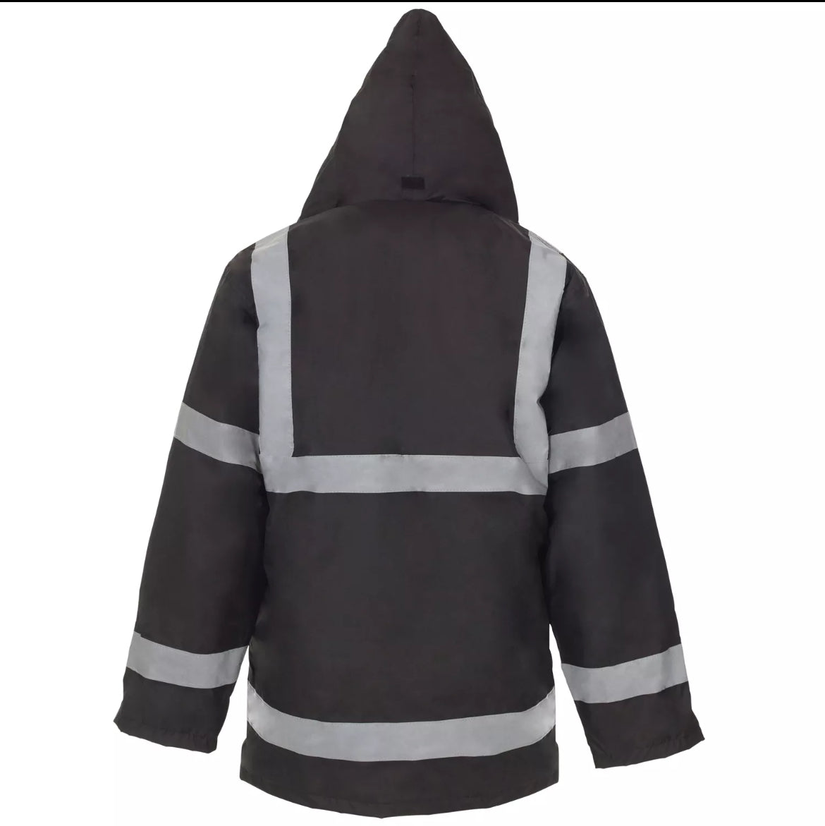 Mens hi vis work parka waterproof jacket