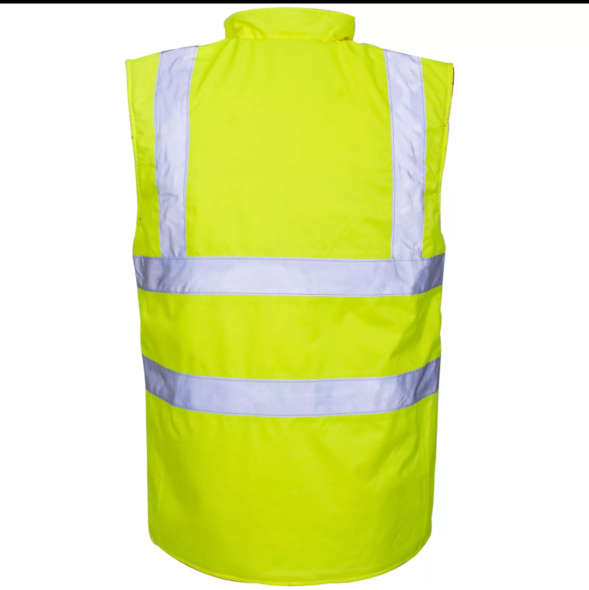 Mens hi vis work reversible bodywarmer