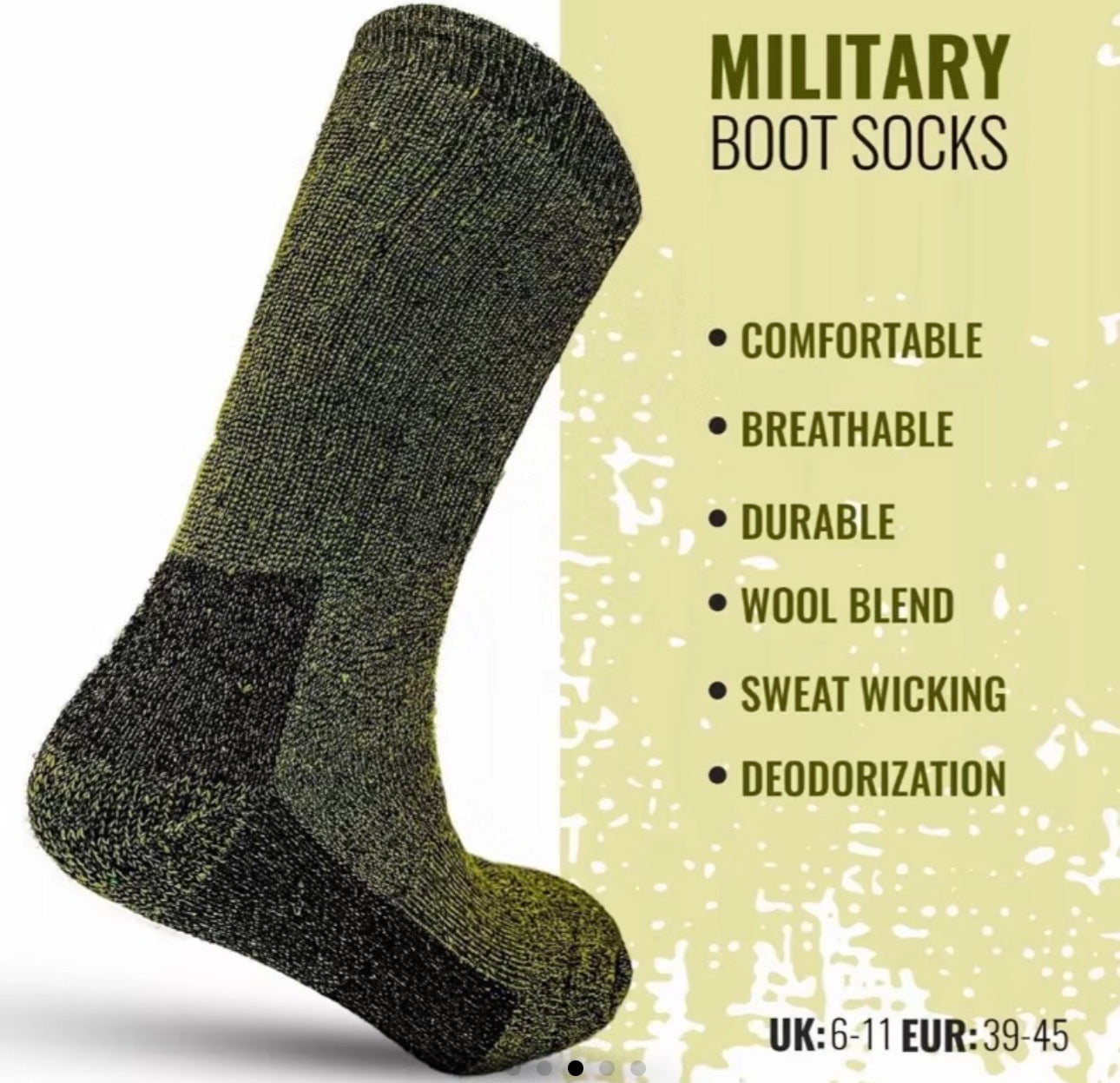 Army work socks 12 packs