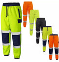 Mens hi vis work joggers