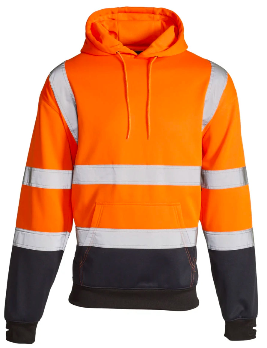 Mens hi vis pullover work hoodie