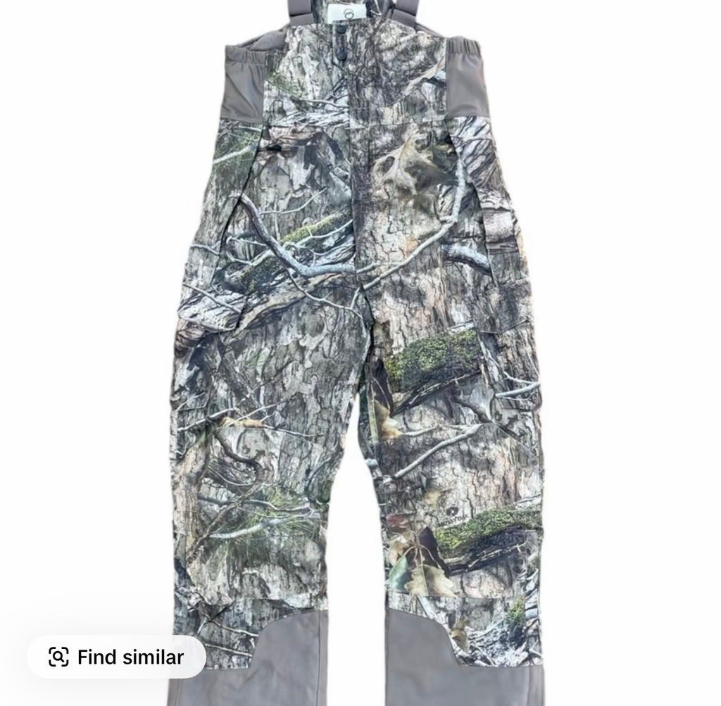 Men’s Magellan mossy oak fishing hunting padded waterproof windproof bib brace