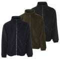 Men’s us trading collar fleece zip jacket