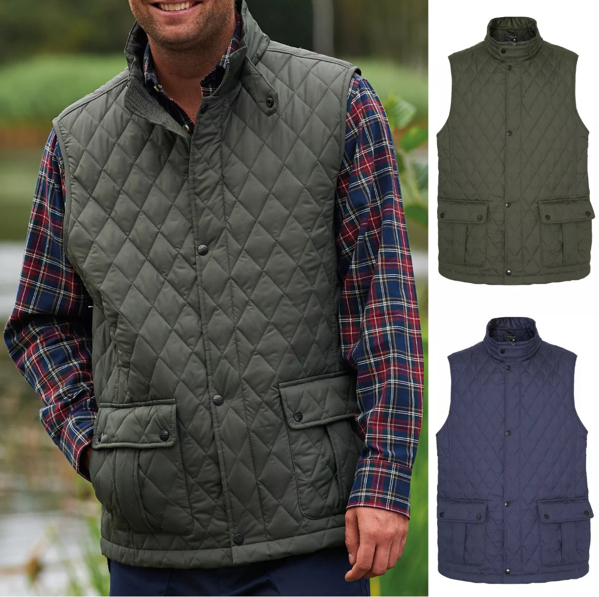 Men’s champion Ashby quilted gilet