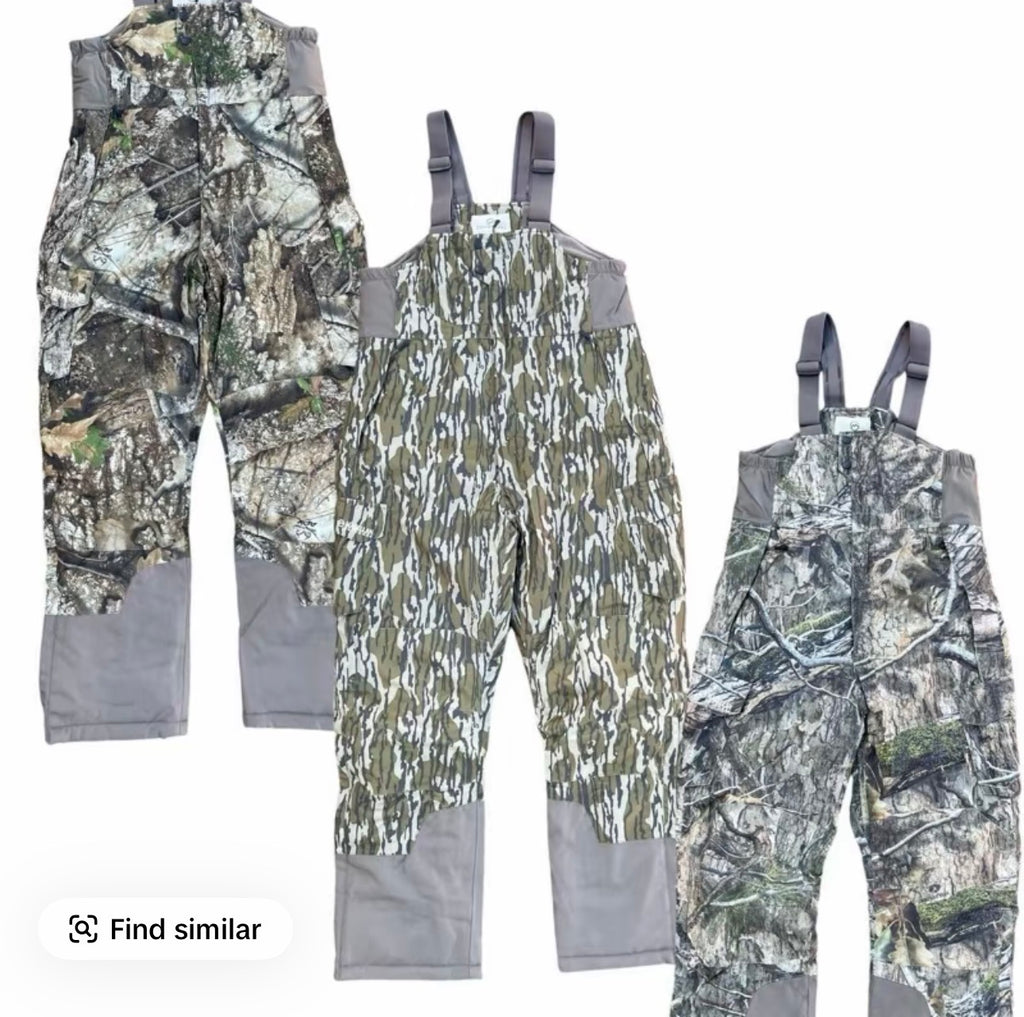 Men’s Magellan mossy oak fishing hunting padded waterproof windproof bib brace