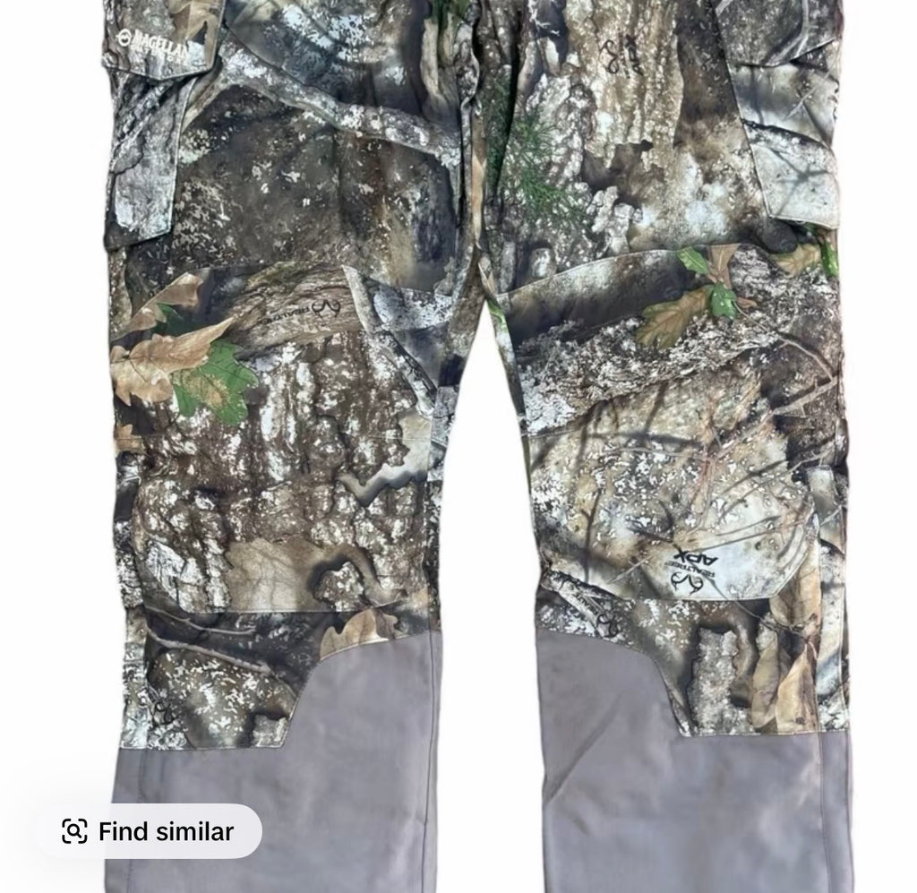 Men’s Magellan mossy oak fishing hunting padded waterproof windproof bib brace