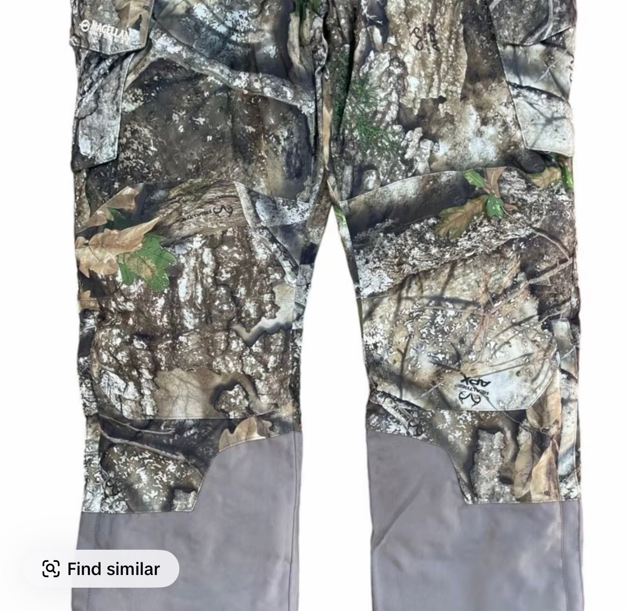 Men’s Magellan mossy oak fishing hunting padded waterproof windproof bib brace
