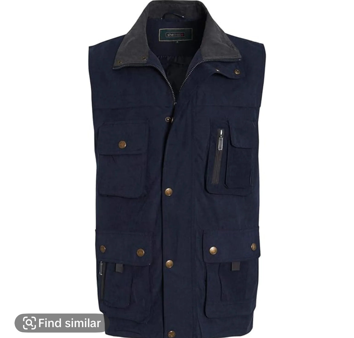 Men’s hunting outdoor highmount moleskin multi pocket bodywarmer vest