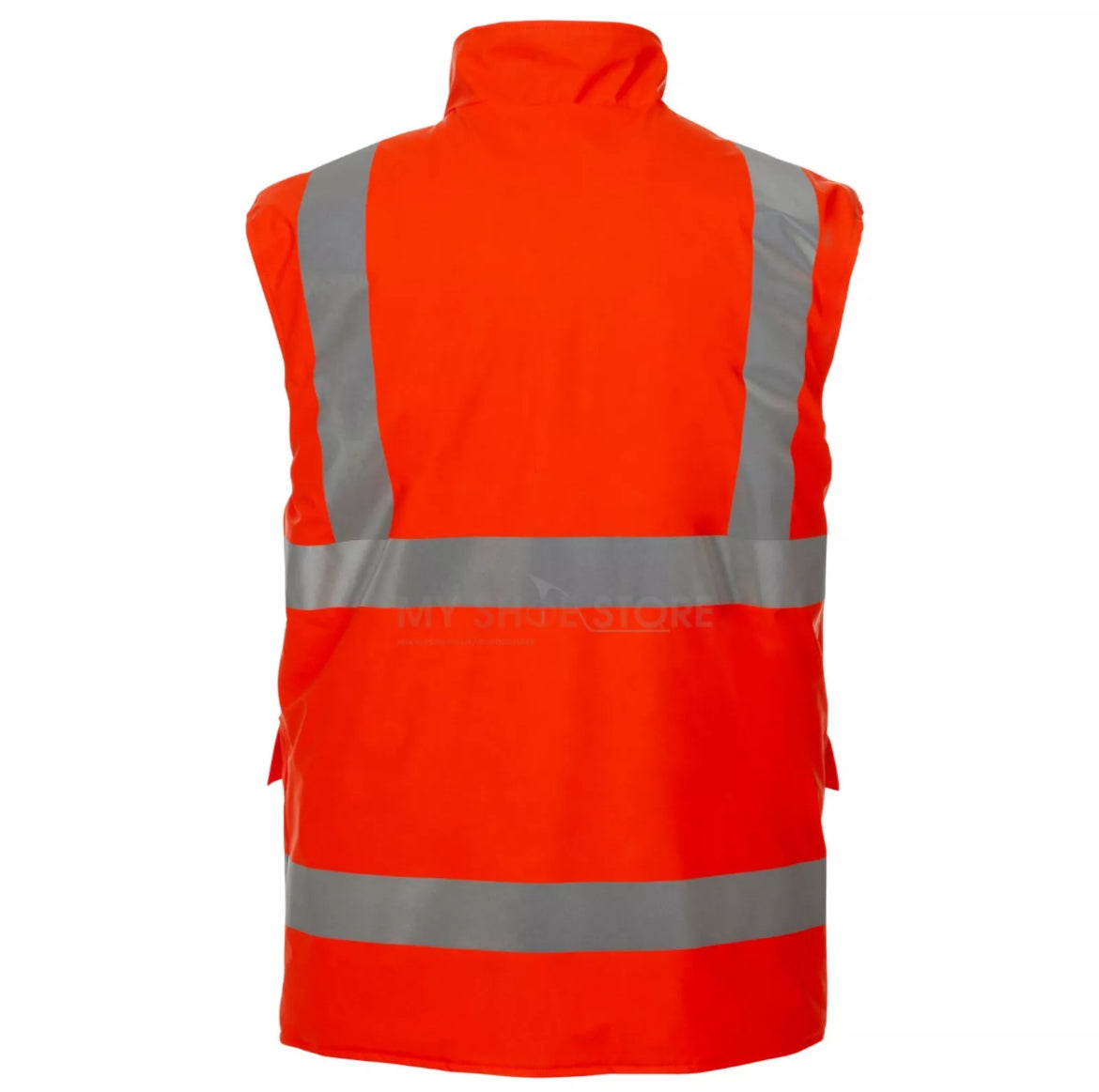 Mens hi vis work reversible bodywarmer