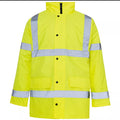 Mens hi vis work parka waterproof jacket