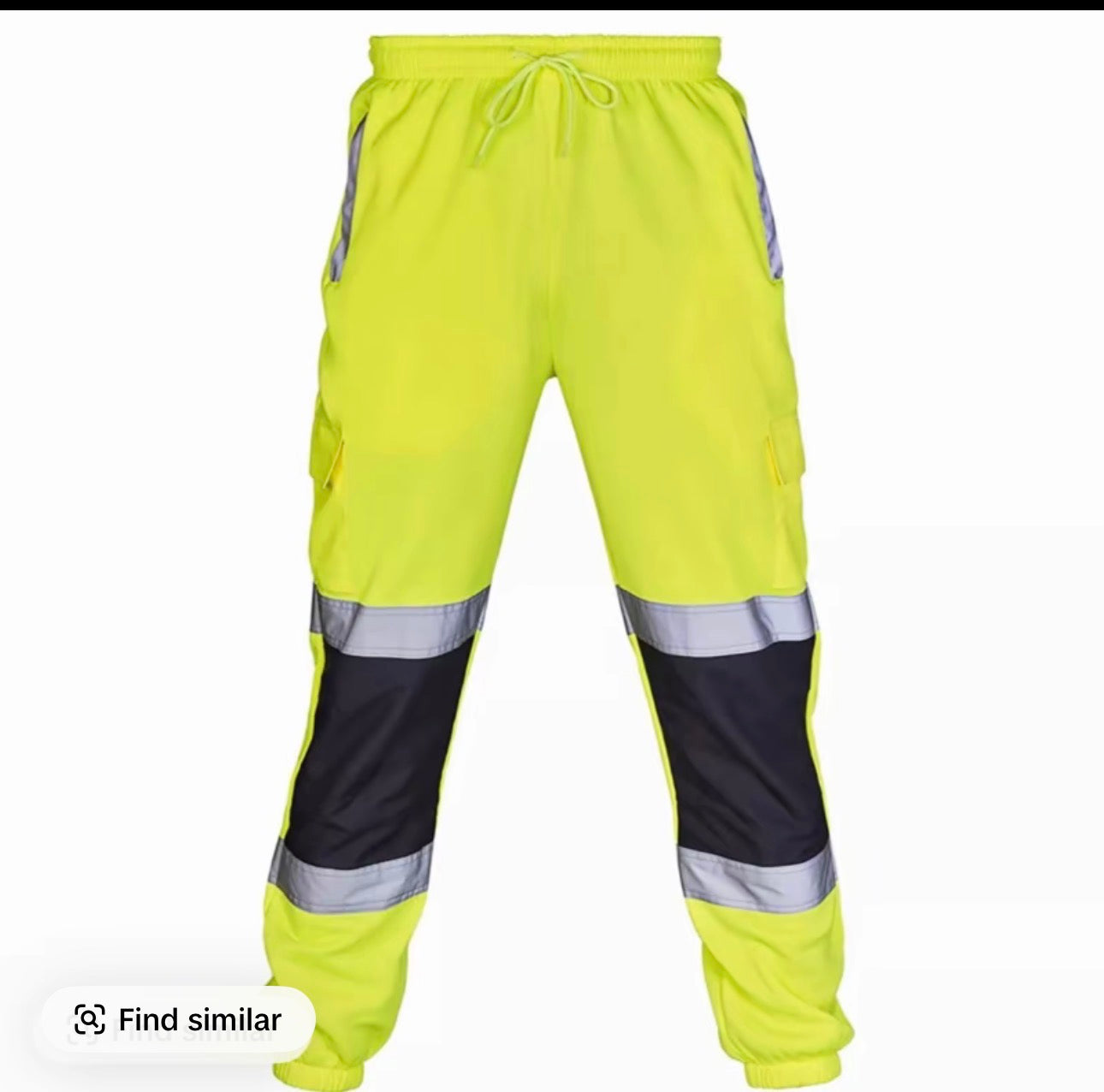 Mens hi vis work joggers