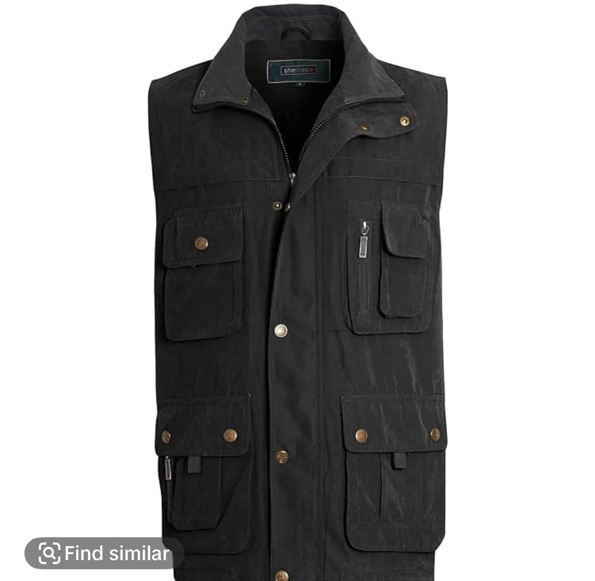 Men’s hunting outdoor highmount moleskin multi pocket bodywarmer vest