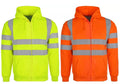 Mens zip Hi vis work hoodie