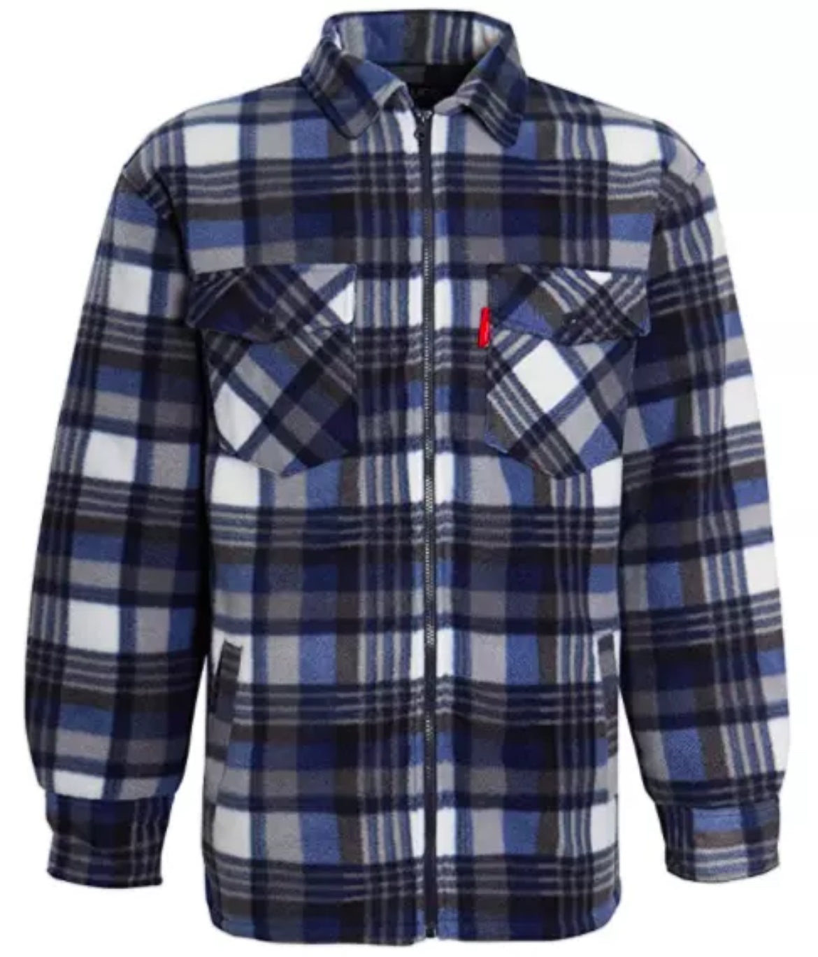 Men’s lumberjacket zip collar padded shirt