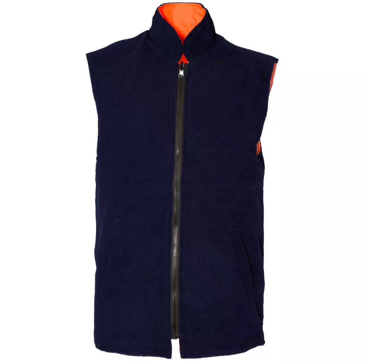 Mens hi vis work reversible bodywarmer
