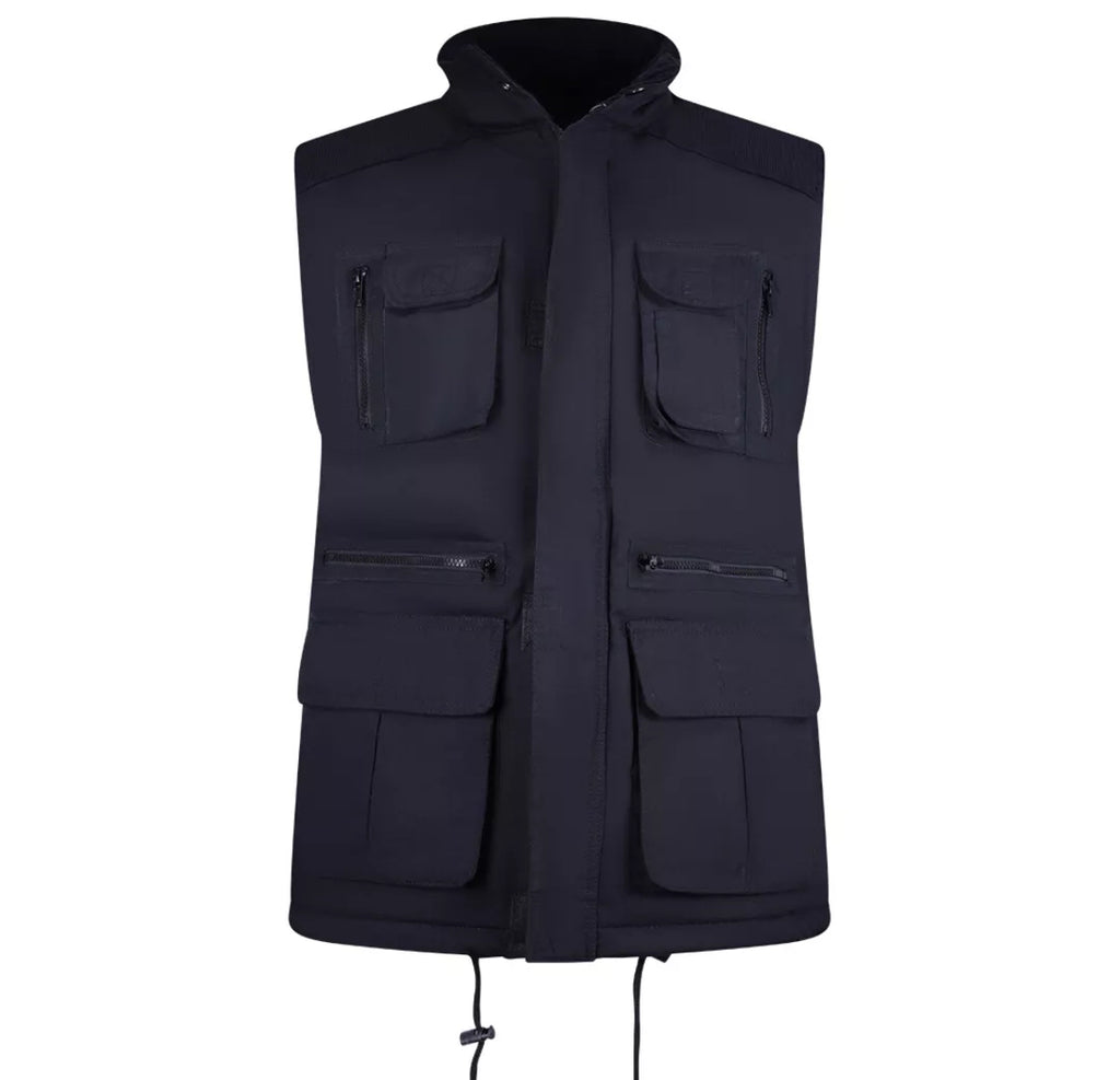 Men’s highmount multi pocket padded bodywarmer