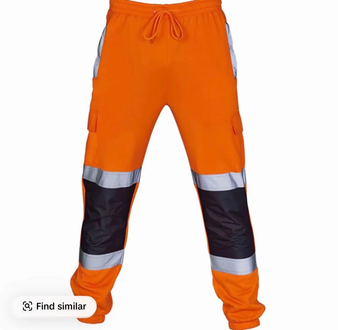 Mens hi vis work joggers