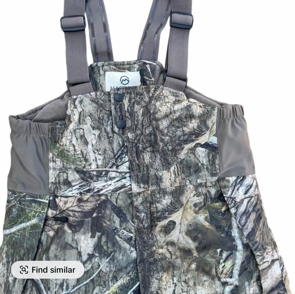 Men’s Magellan mossy oak fishing hunting padded waterproof windproof bib brace