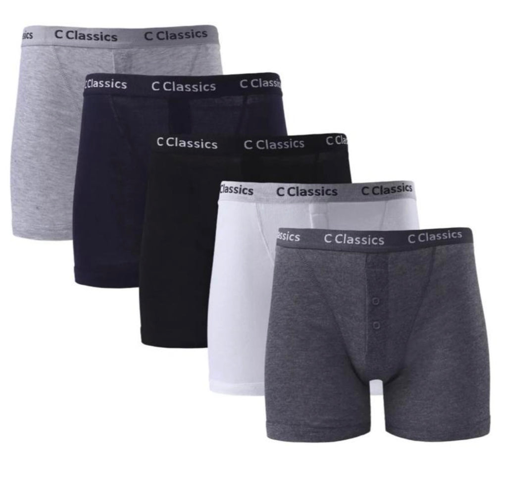 Men’s button boxers cotton 12 pairs