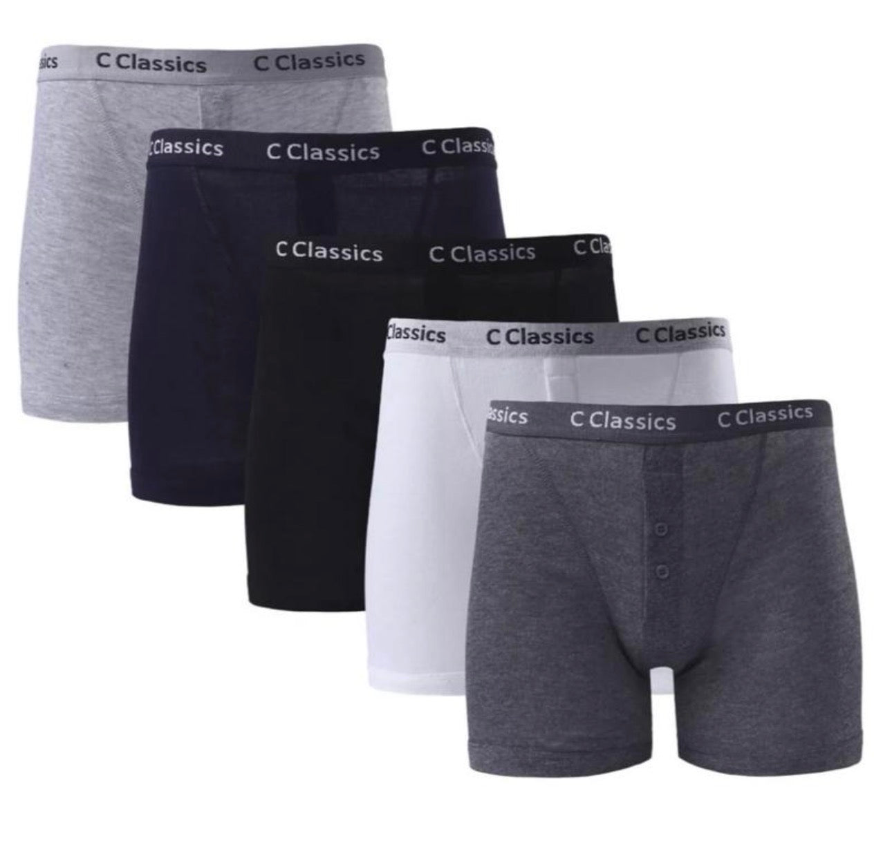 Men’s button boxers cotton 12 pairs