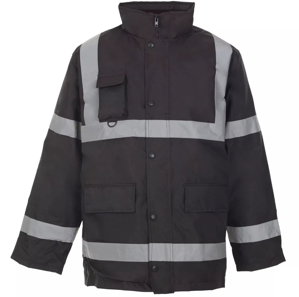 Mens hi vis work parka waterproof jacket