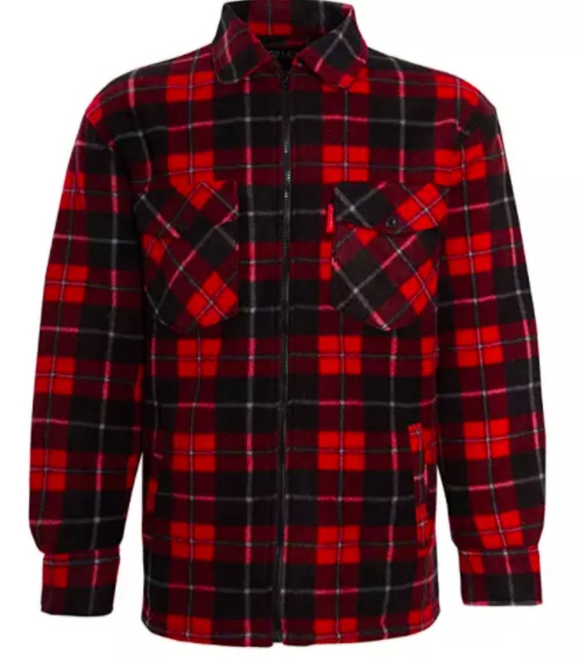 Men’s lumberjacket zip collar padded shirt