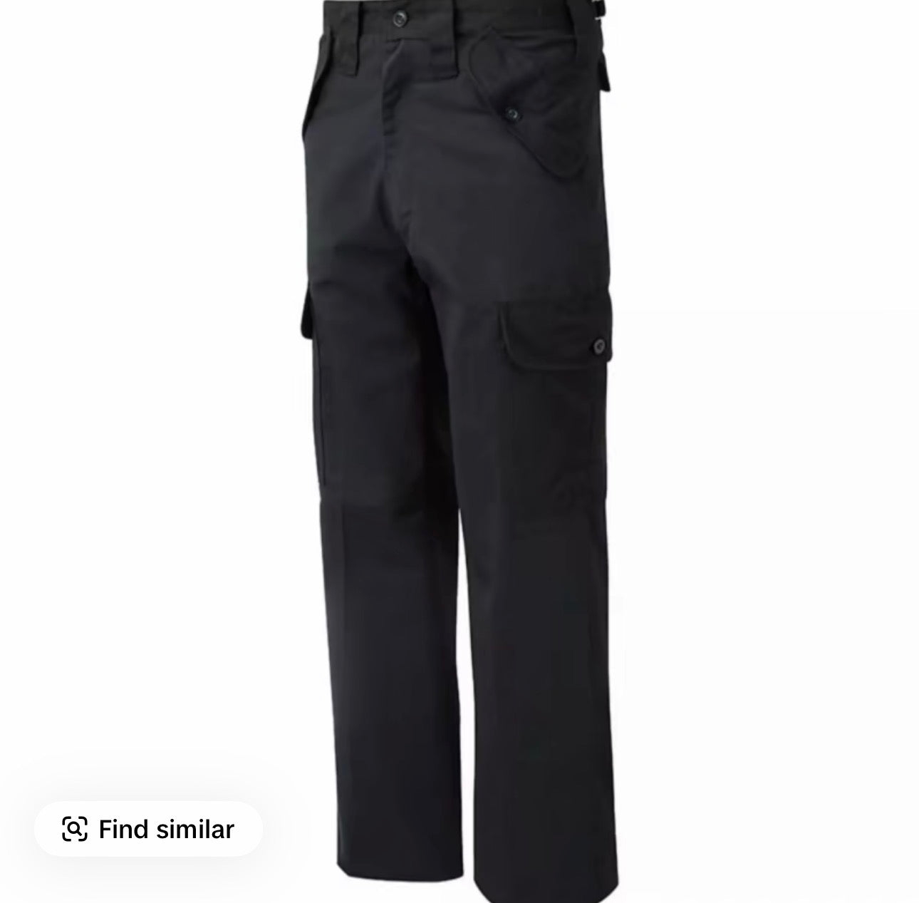 Men’s  work action trousers with cargo pockets