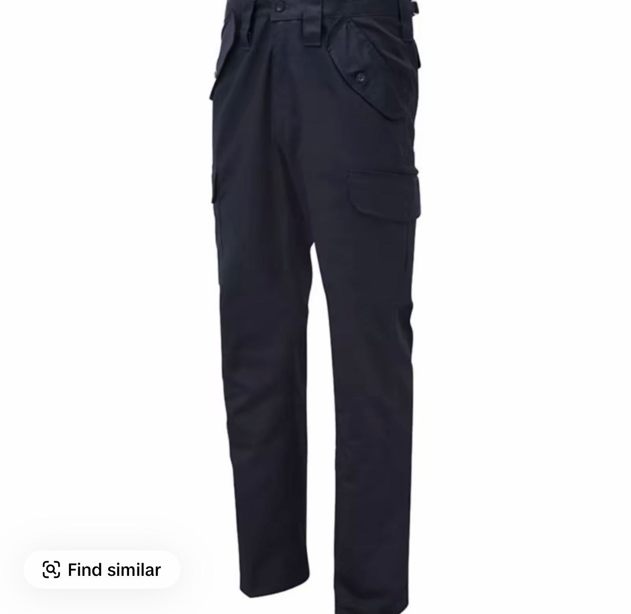 Men’s  work action trousers with cargo pockets